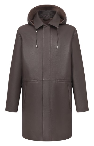 Мужская кожаная парка MVST, арт. M25.1PM.C003*/CERV0 SILKY