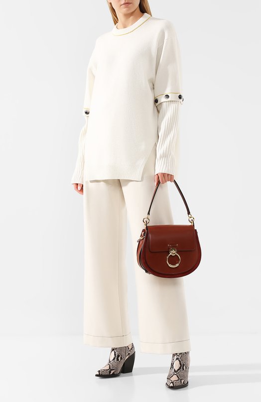 Сумка Tess large Chloé CHC18WS152A37 Коричневый  CHC18WS152A37 Фото 2