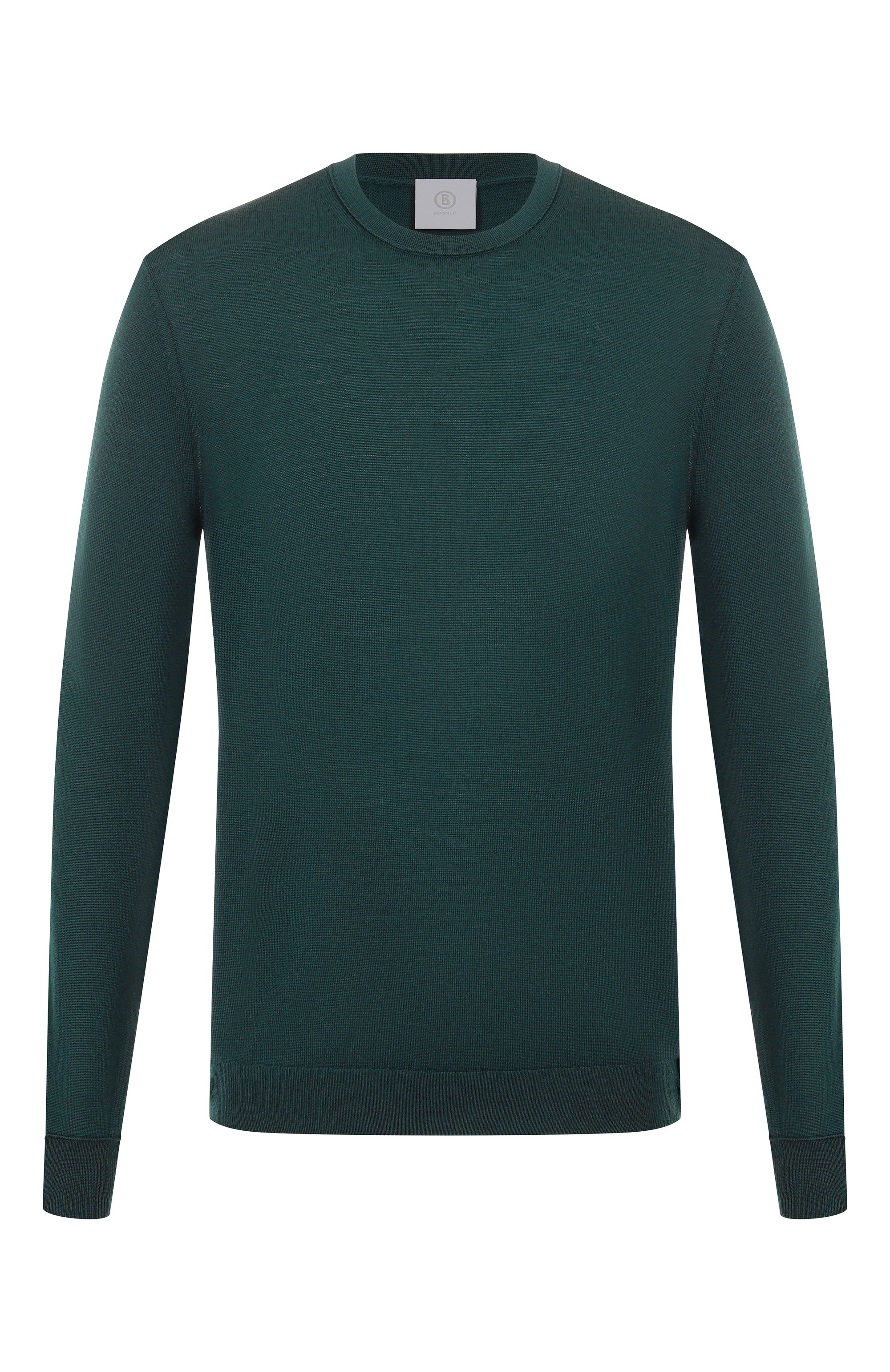 Шерстяной джемпер BOGNER темно-зеленого цвета по цене 23700 руб., арт. 88509785, фото 1 Шерстяной джемпер BOGNER, арт. 88509785, фото 1