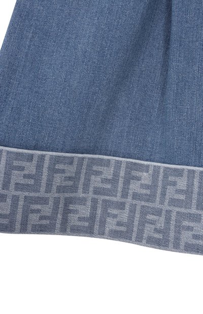 Джинсовые шорты FENDI голубого цвета по цене 59950 руб., арт. JFF389/AVVU/3A-6A, фото 3 Джинсовые шорты FENDI, арт. JFF389/AVVU/3A-6A, фото 3