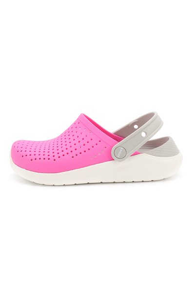 Сабо lite ride CROCS розового цвета по цене 3600 руб., арт. 205964-6QR, фото 2 Сабо lite ride CROCS, арт. 205964-6QR, фото 2
