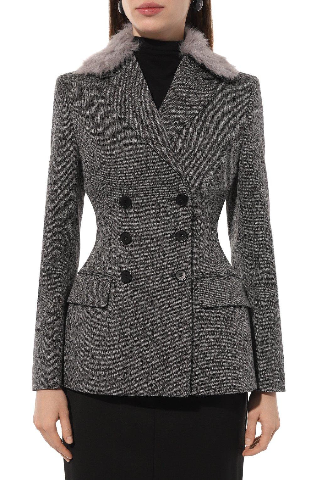 Жакет из хлопка и шерсти MSGM, арт. 3742MDG06X/247806, фото 3