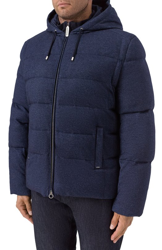 Пуховик из шелка и кашемира Stefano Ricci MDJ5300100/4646/60 Синий  MDJ5300100/4646/60 Фото 3