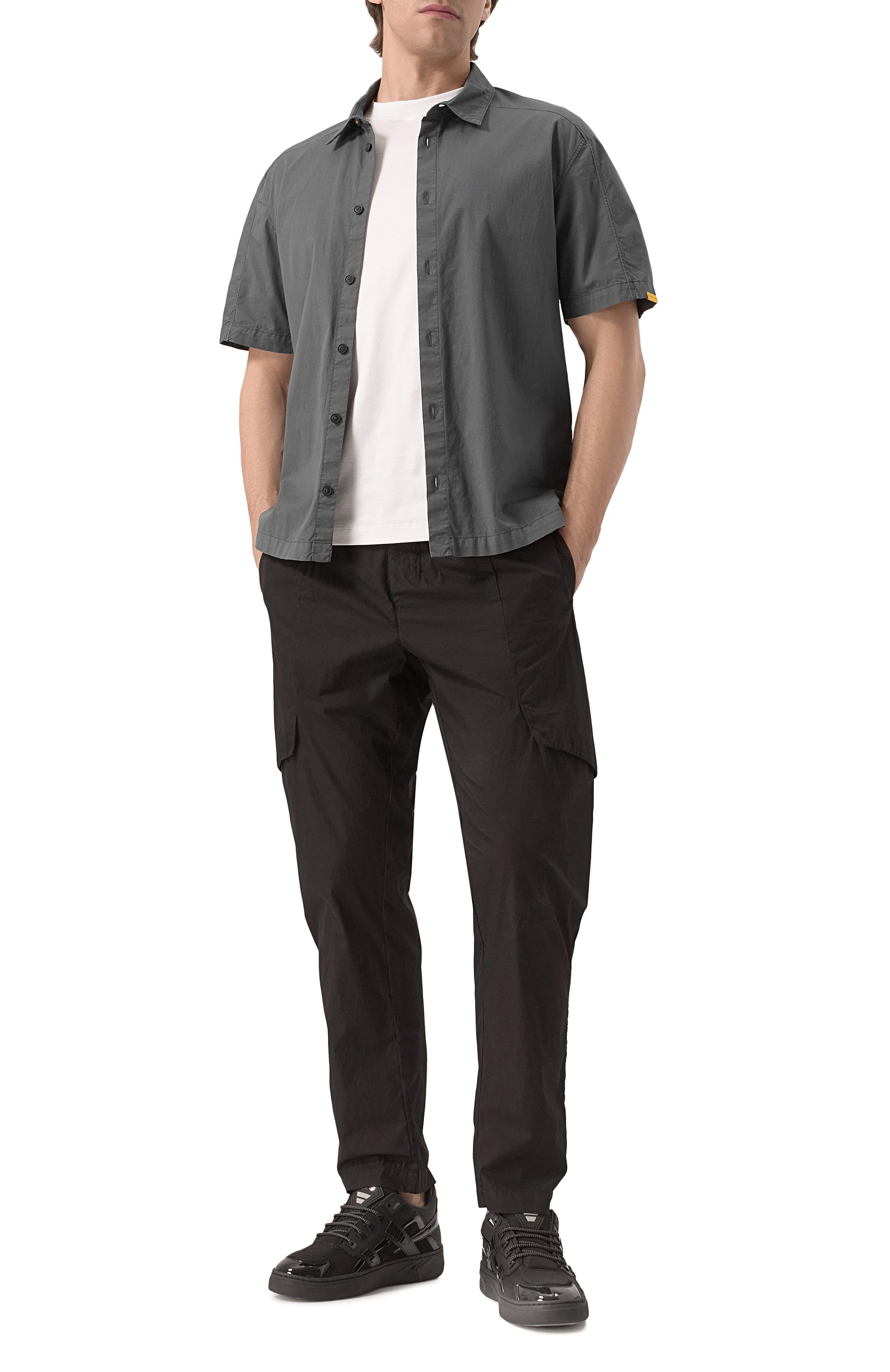 Комбинированные кеды mini silverstone HIDE AND JACK, арт. 1LTHLBLKBLK, фото 2