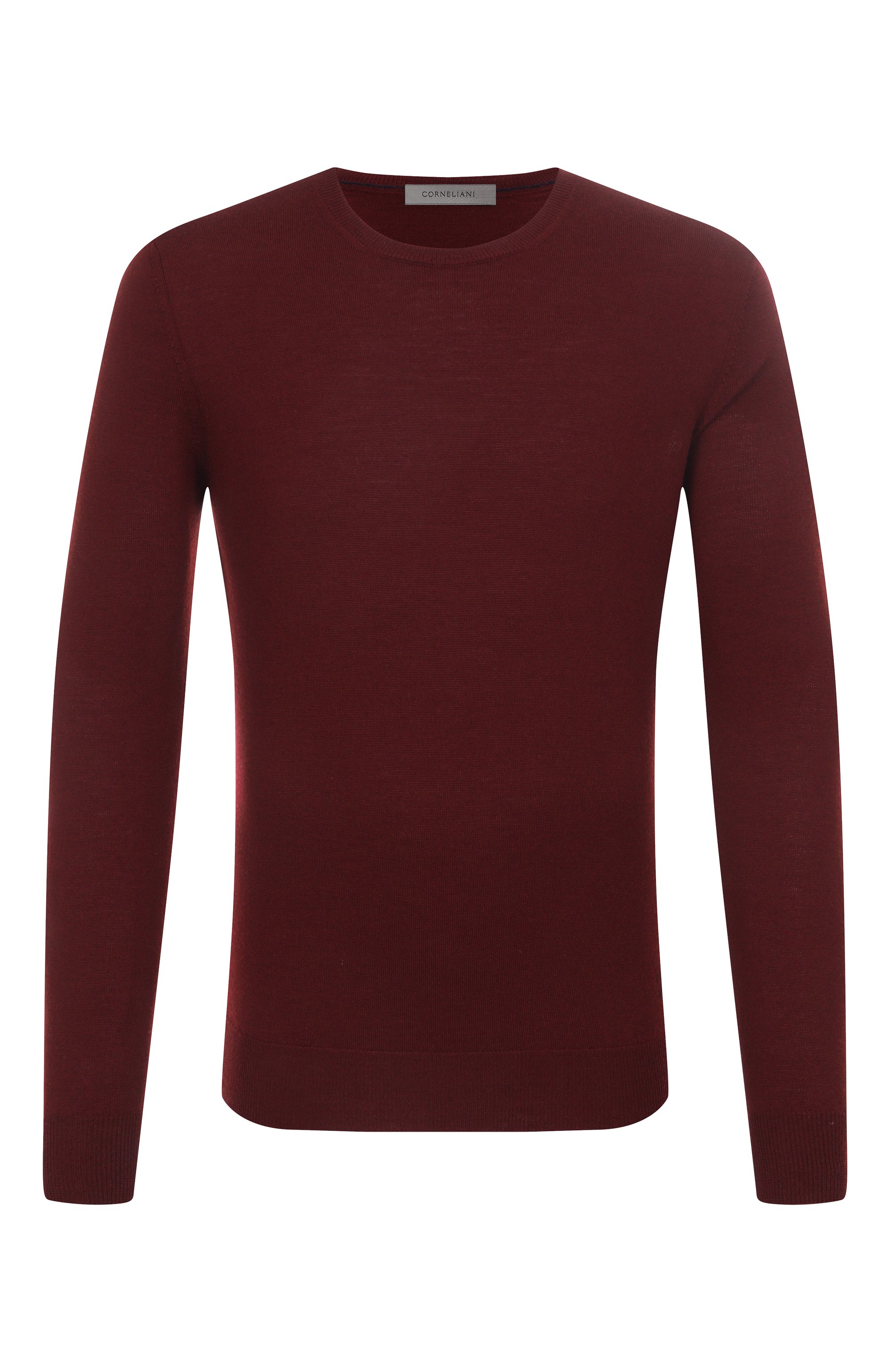 Шерстяной джемпер CORNELIANI бордового цвета по цене 45250 руб., арт. 26M500-2625100, фото 1 Шерстяной джемпер CORNELIANI, арт. 26M500-2625100, фото 1