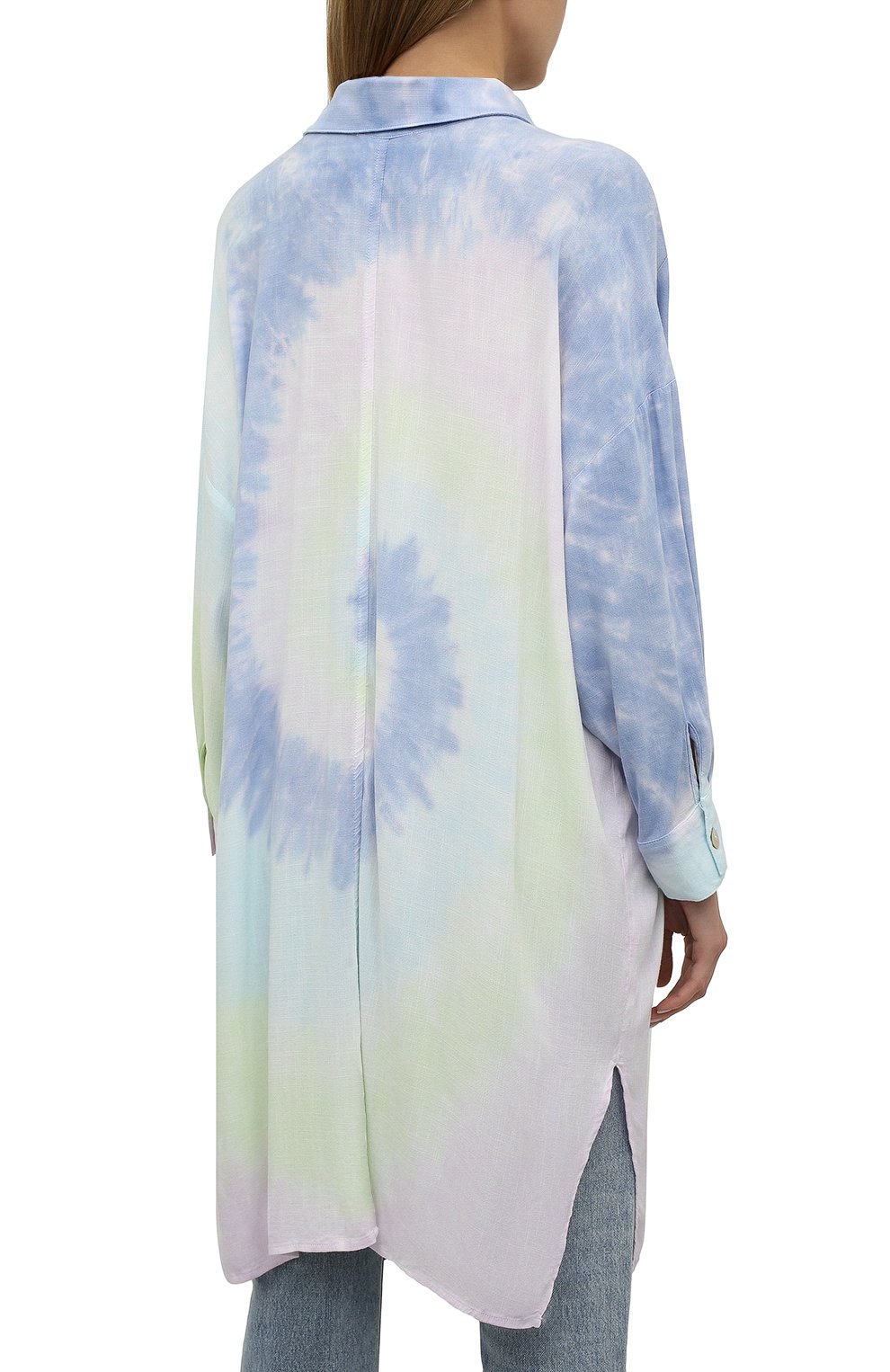 Рубашка из вискозы ELECTRIC AND ROSE разноцветного цвета по цене 29550 руб., арт. LFCV39-AURA, фото 4 Рубашка из вискозы ELECTRIC AND ROSE, арт. LFCV39-AURA, фото 4