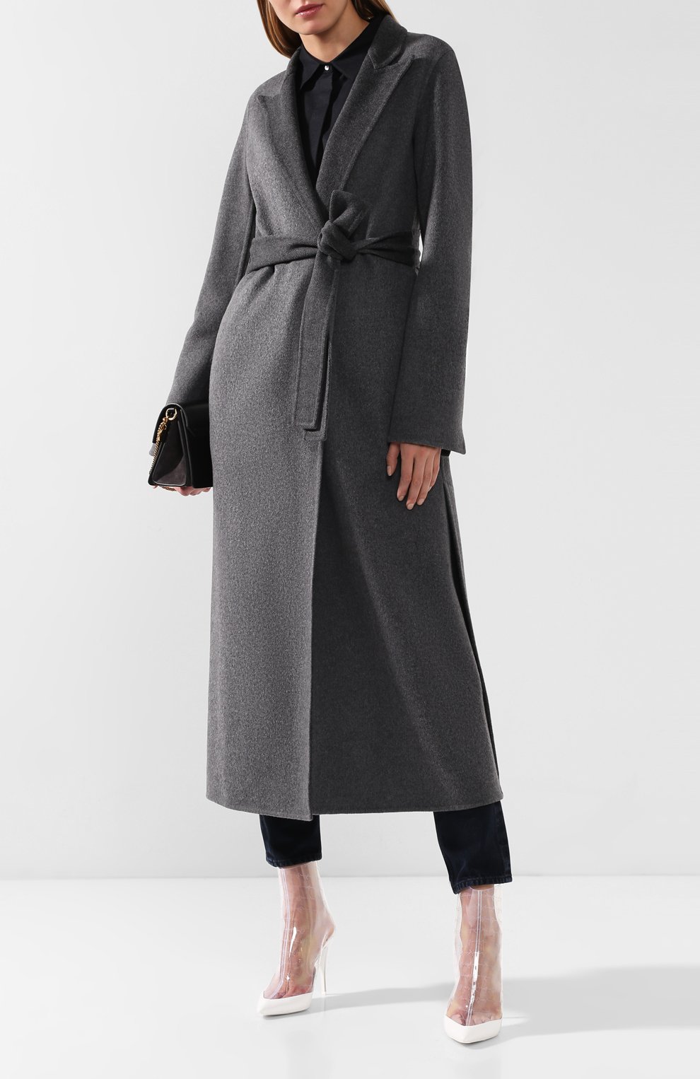 Шерстяное пальто STELLA MCCARTNEY серого цвета по цене 195000 руб., арт. 548702/SMB09, фото 2 Шерстяное пальто STELLA MCCARTNEY, арт. 548702/SMB09, фото 2