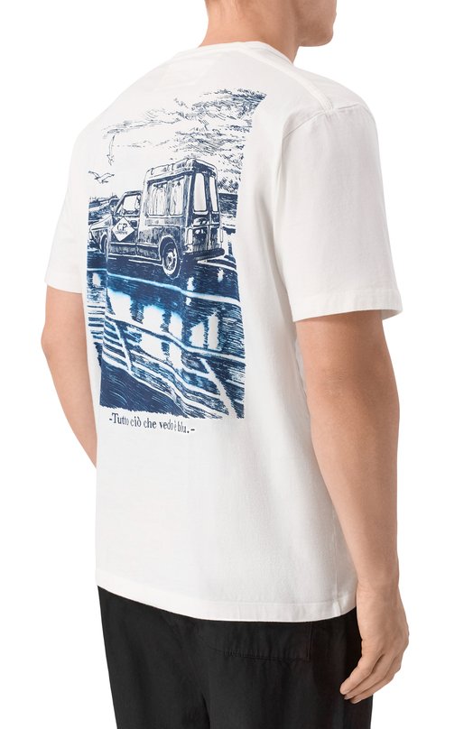 Хлопковая футболка C.P. Company 20CMTS267A/110656W Белый  20CMTS267A/110656W Фото 4