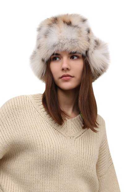 Шапка-ушанка из меха норки и рыси VICTORIA KUSENKOVA, арт. 091206052097, фото 2