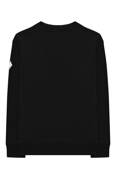Хлопковый свитшот MARCELO BURLON KIDS OF MILAN черного цвета по цене 16600 руб., арт. 21E/B/MB/2002/0020/2-6Y, фото 2 Хлопковый свитшот MARCELO BURLON KIDS OF MILAN, арт. 21E/B/MB/2002/0020/2-6Y, фото 2