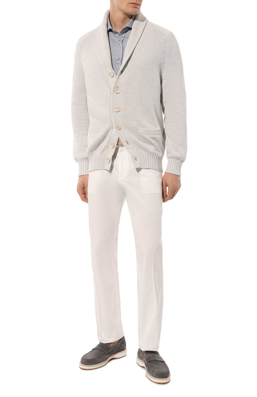 Рубашка изо льна и хлопка BRUNELLO CUCINELLI, арт. MW835B2269, фото 2