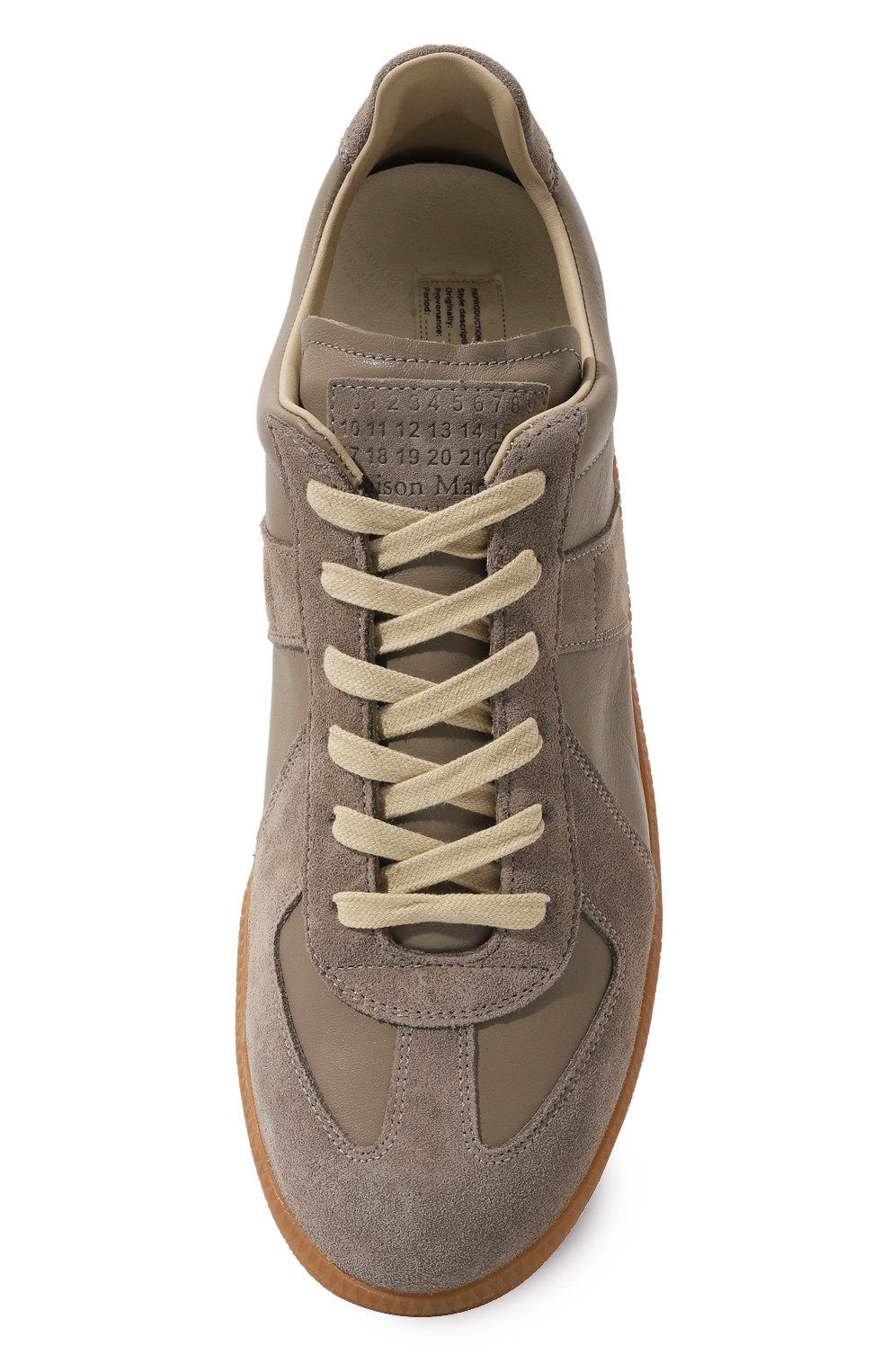 Кожаные кеды replica MAISON MARGIELA серого цвета по цене 81850 руб., арт. S57WS0236/P1895, фото 6 Кожаные кеды replica MAISON MARGIELA, арт. S57WS0236/P1895, фото 6