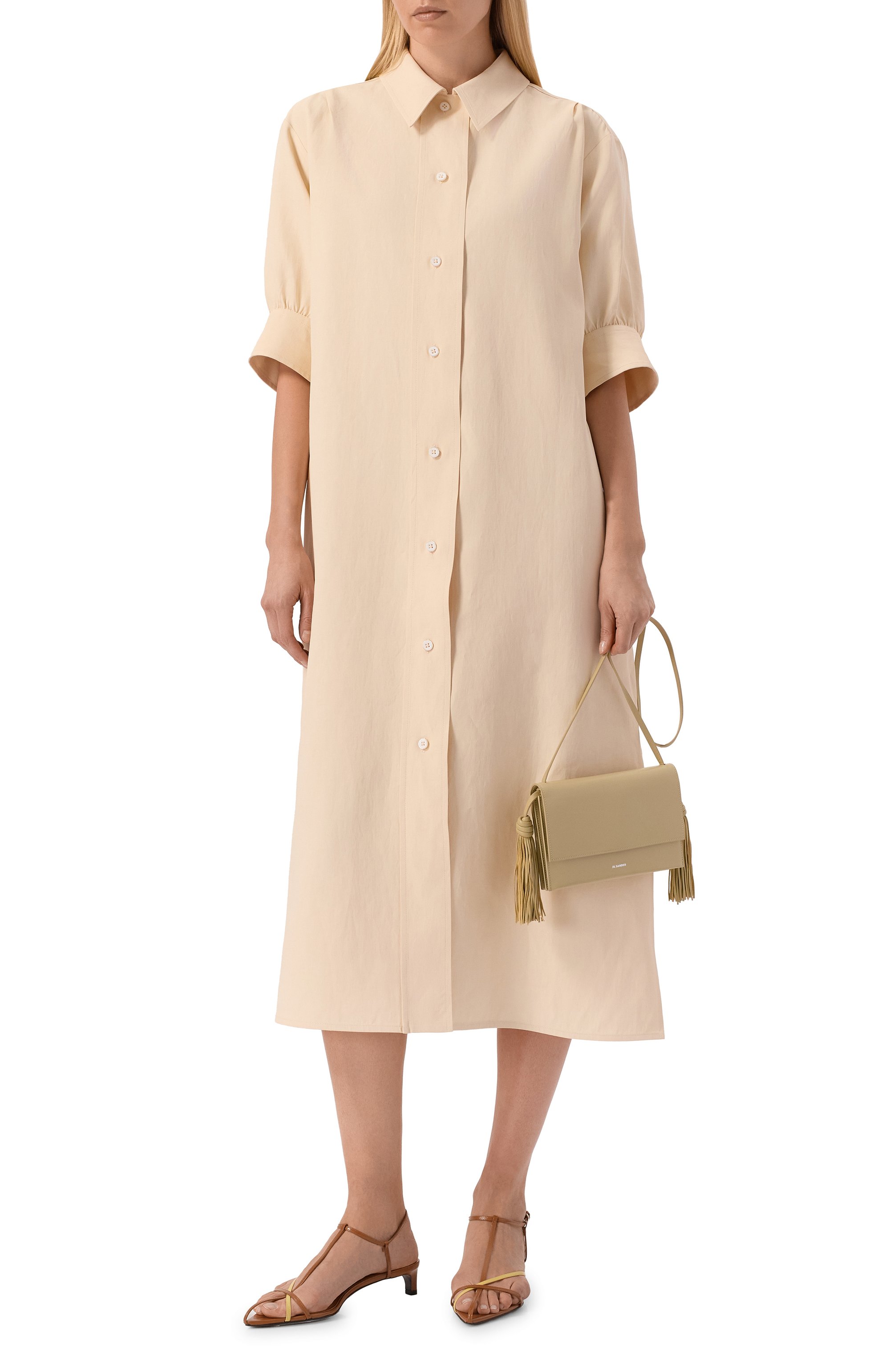 Льняное платье JIL SANDER, арт. J02CT0589/J60001, фото 2