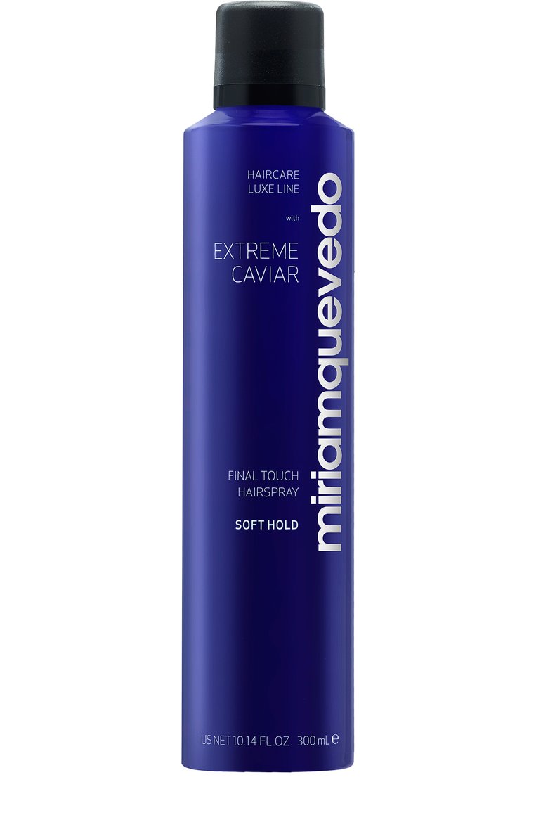 Лак для волос легкой фиксации extreme caviar (300ml) MIRIAMQUEVEDO бесцветного цвета, арт. 446 | Фото 1 (Статус проверки: Проверена категория; Тип продукта: Лаки; Нос: Не проставлено; Региональные ограничения белый список (Axapta Mercury): Не проставлено; Назначение: Для волос; Ограничения доставки: flammable)