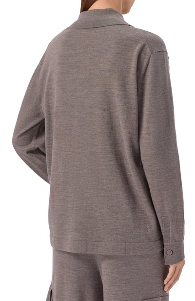 Рубашка из шерсти и кашемира P.A.R.O.S.H., арт. LIME25-D540898, фото 4