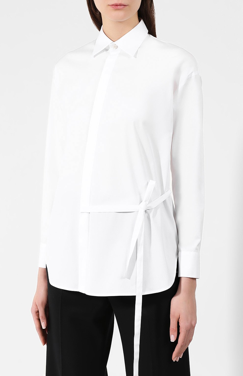 Хлопковая рубашка DSQUARED2 белого цвета по цене 41900 руб., арт. S75DL0605/S44131, фото 3 Хлопковая рубашка DSQUARED2, арт. S75DL0605/S44131, фото 3