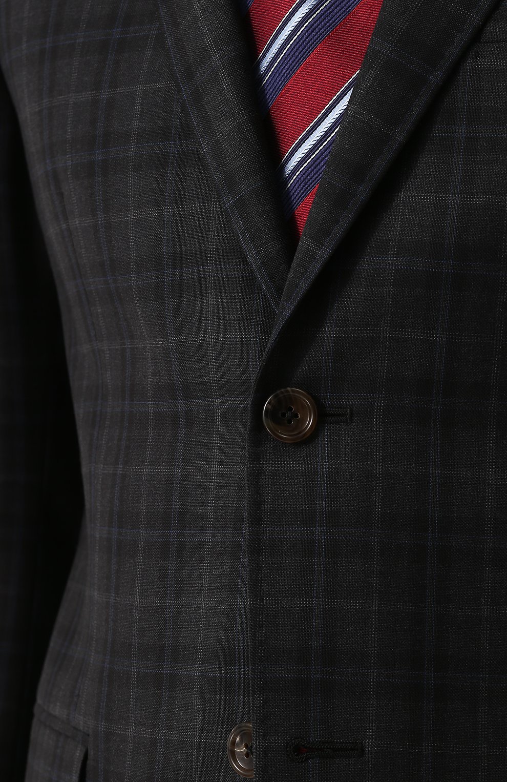 Шерстяной костюм в клетку с пиджаком на двух пуговицах GUCCI, арт. 473218/Z6874, фото 6