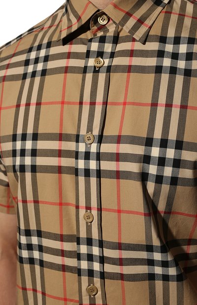 Хлопковая рубашка BURBERRY, арт. 8020869, фото 5