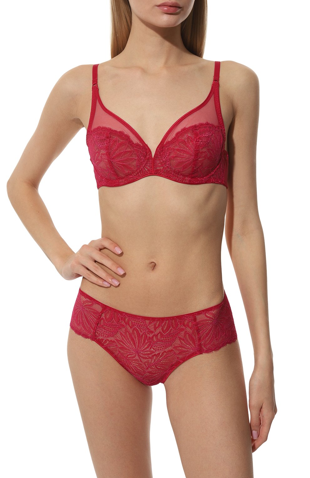 Трусы-шорты SIMONE PERELE малинового цвета по цене 9600 руб., арт. 1B3630, фото 2 Трусы-шорты SIMONE PERELE, арт. 1B3630, фото 2