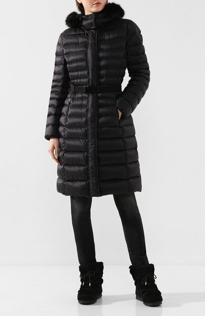 Замшевые сапоги yves salomon x moon boot YVES SALOMON, арт. 20WAC708XXMERL, фото 2