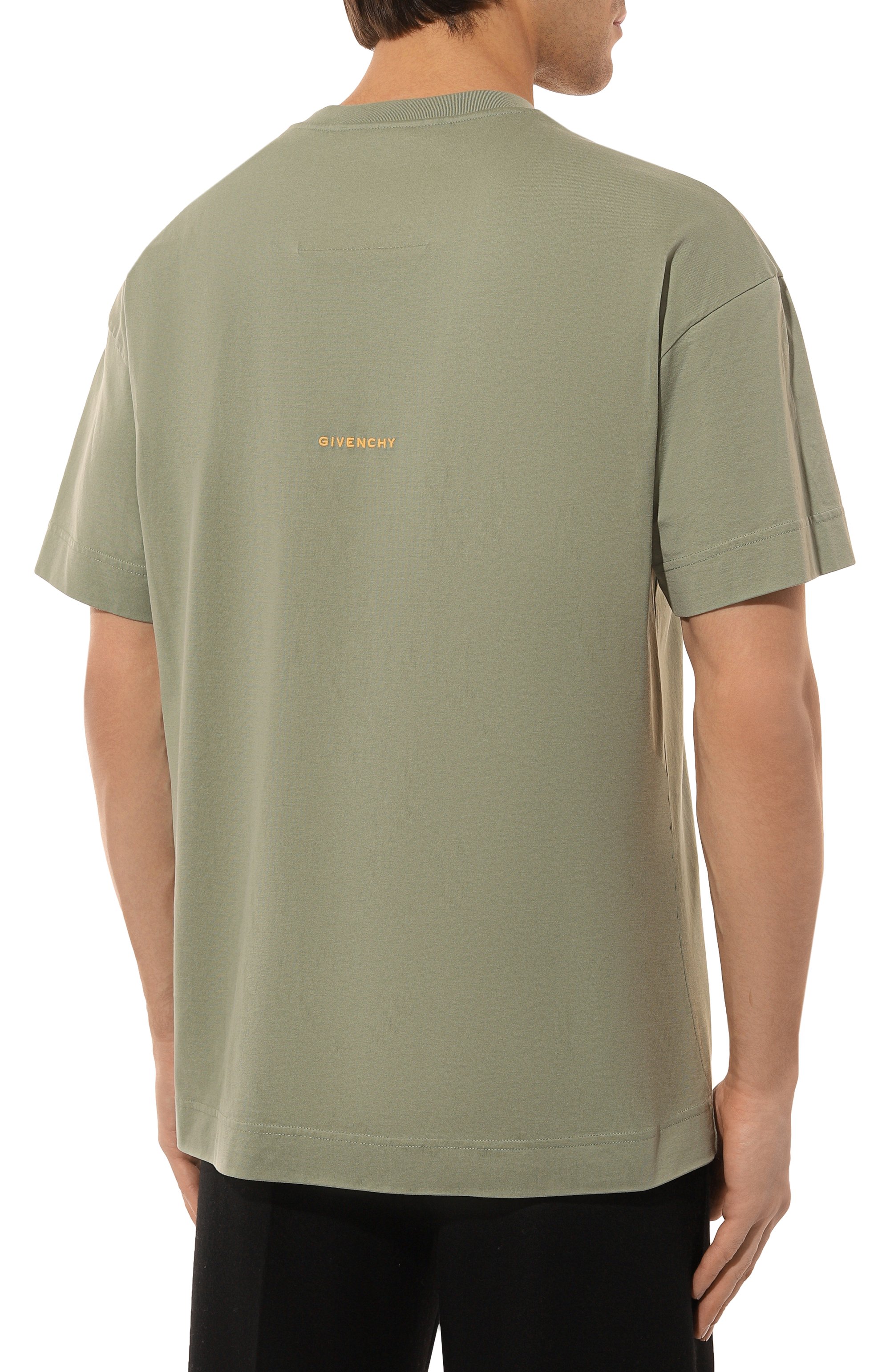 Хлопковая футболка GIVENCHY, арт. BM71JA3YMX, фото 4