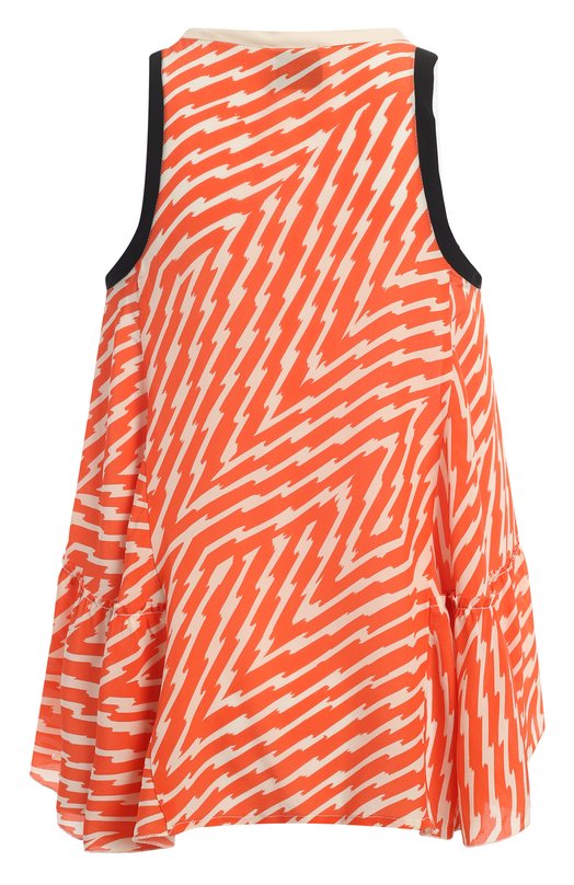 Топ из шелка и вискозы Nude Оранжевый, фото 2