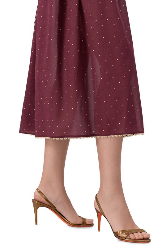 Кожаные босоножки Santoni WHIG71636HA2T00X Золотой  WHIG71636HA2T00X Фото 3