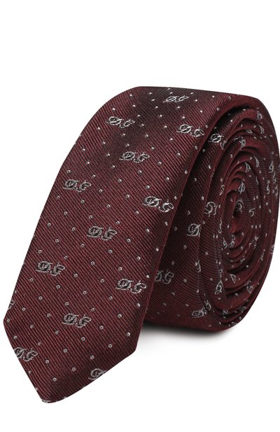 Мужской шелковый галстук с узором DOLCE & GABBANA, арт. GT142E/G0JGM