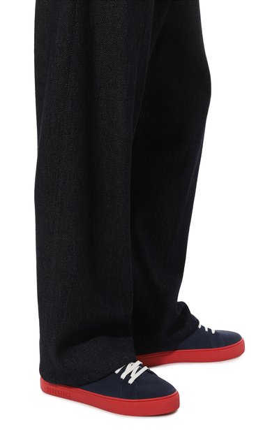 Замшевые кеды oil HIDE AND JACK темно-синего цвета по цене 15950 руб., арт. E0ILL, фото 3 Замшевые кеды oil HIDE AND JACK, арт. E0ILL, фото 3