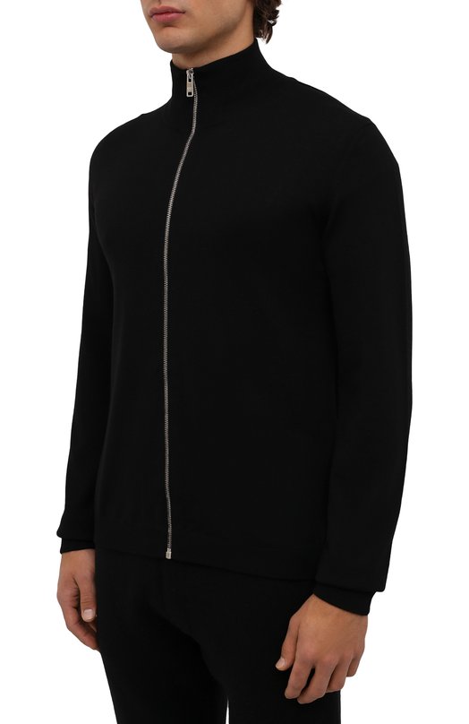 Шерстяной кардиган Prada UMC975-1LR5-F0002 Чёрный  UMC975-1LR5-F0002 Фото 3