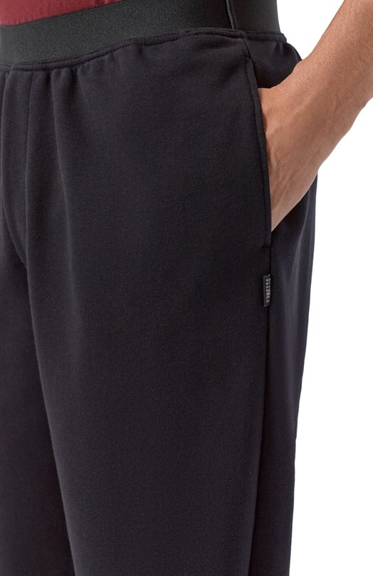 Хлопковые брюки MM6 SH0KA0071/S25606 Чёрный  SH0KA0071/S25606 Фото 5