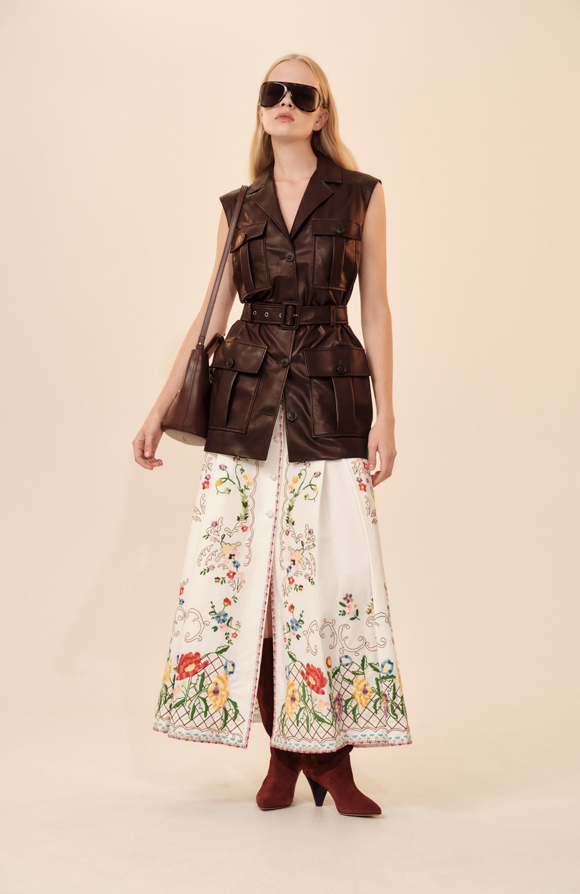 Юбка хлопка и льна VALENTINO, арт. 6B3RACP790D, фото 7