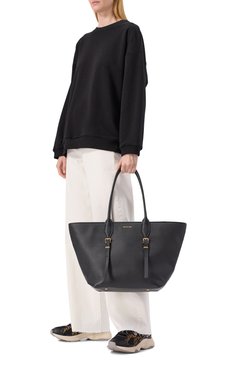 Женская сумка-тоут moore MICHAEL MICHAEL KORS черного цвета, арт. 30R5G90T7L | Фото 7 (Материал сплава: Проставлено; Драгоценные камни: Проставлено; Размер: medium; Материал: Натуральная кожа)