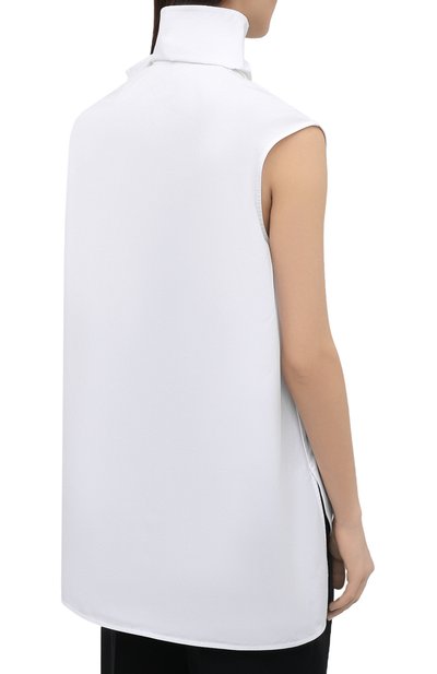 Хлопковый топ JIL SANDER белого цвета по цене 79100 руб., арт. JSWS566805-WS244200, фото 4 Хлопковый топ JIL SANDER, арт. JSWS566805-WS244200, фото 4