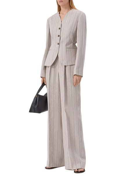 Женский льняной жакет 12 STOREEZ, арт. 137435