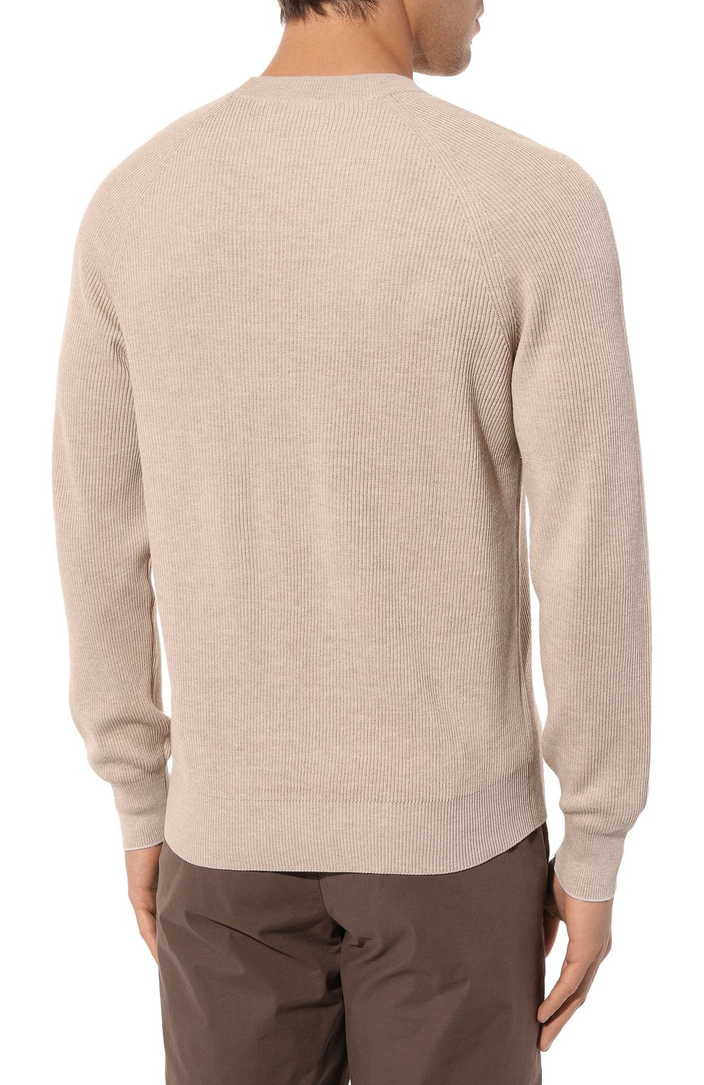 Хлопковый джемпер BRUNELLO CUCINELLI, арт. M29400100, фото 4