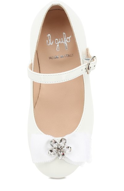 Лаковые туфли с бантом и кристаллами IL GUFO, арт. G362/PATENT/23-26, фото 4