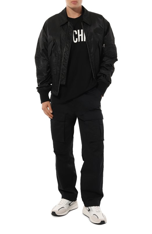 Хлопковая футболка Moschino A0701/7041 Чёрный  A0701/7041 Фото 2