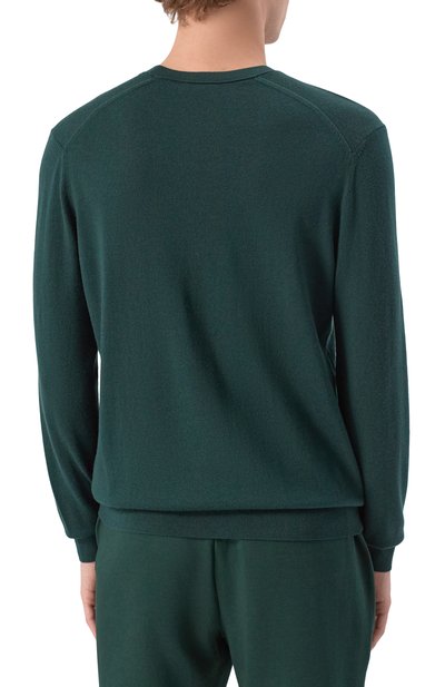 Шерстяной джемпер BOGNER темно-зеленого цвета по цене 23700 руб., арт. 88509785, фото 4 Шерстяной джемпер BOGNER, арт. 88509785, фото 4