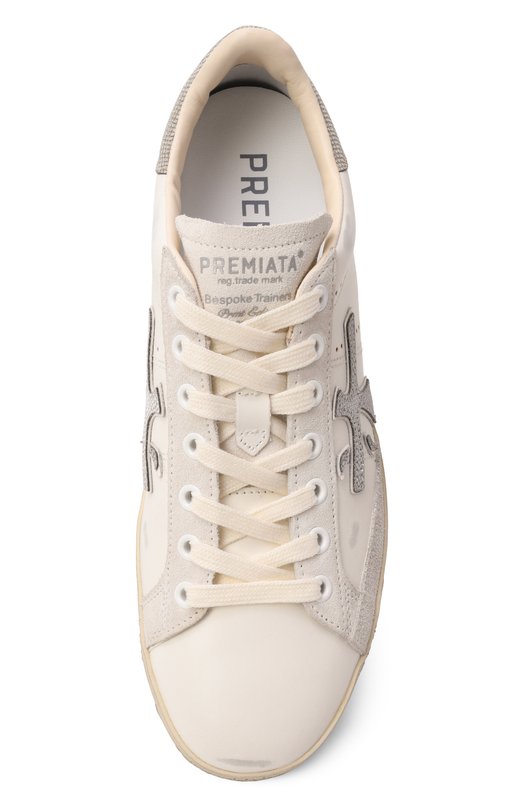 Комбинированные кеды Steven-D Premiata STEVEND/VAR 8127 Кремовый  STEVEND/VAR 8127 Фото 6