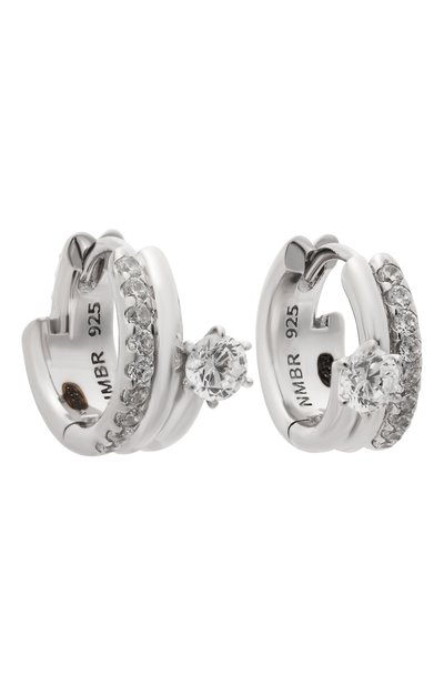 Серьги NUMBERING серебряного цвета по цене 22950 руб., арт. 8104, фото 3 Серьги NUMBERING, арт. 8104, фото 3