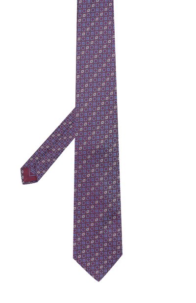 Шелковый галстук с узором BRIONI бордового цвета по цене 29950 руб., арт. 062I/0640Z, фото 2 Шелковый галстук с узором BRIONI, арт. 062I/0640Z, фото 2
