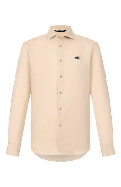 Мужская льняная рубашка PALM ANGELS, арт. PMGE04NS26FAB001