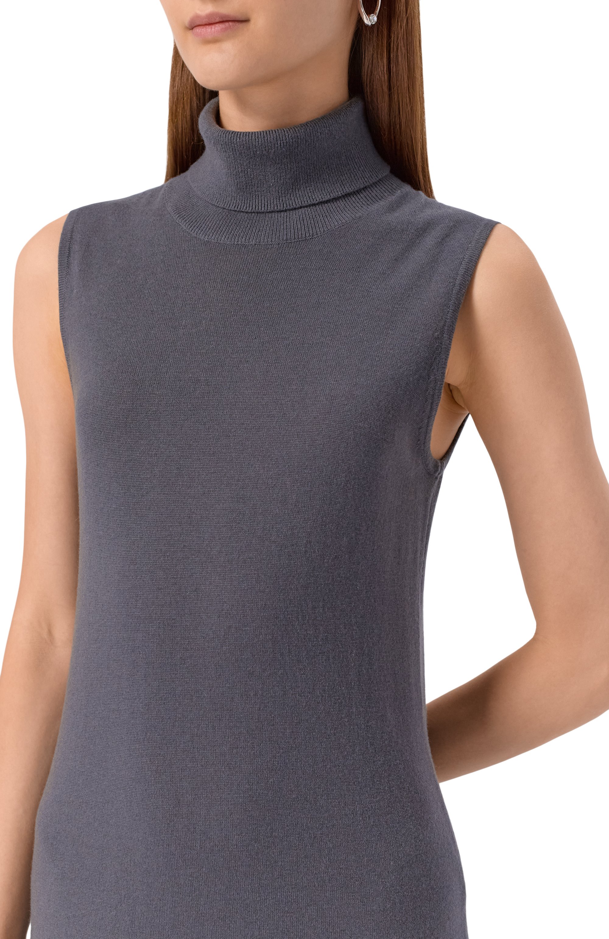 Платье из шерсти и кашемира 12 STOREEZ серого цвета по цене 26000 руб., арт. 127829, фото 5 Платье из шерсти и кашемира 12 STOREEZ, арт. 127829, фото 5