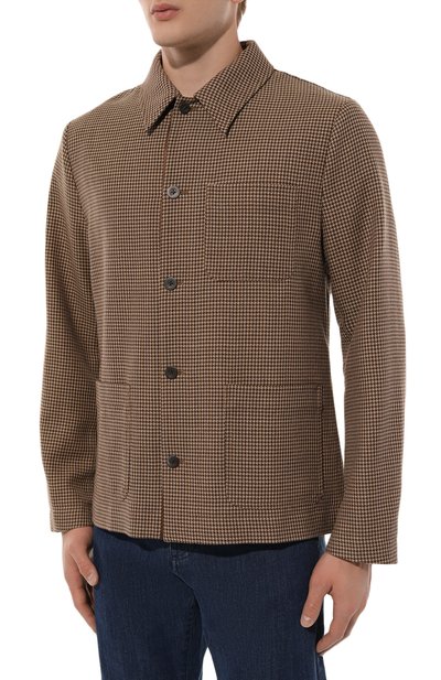 Шерстяная куртка-рубашка DRIES VAN NOTEN, арт. 242-020721-9106, фото 3
