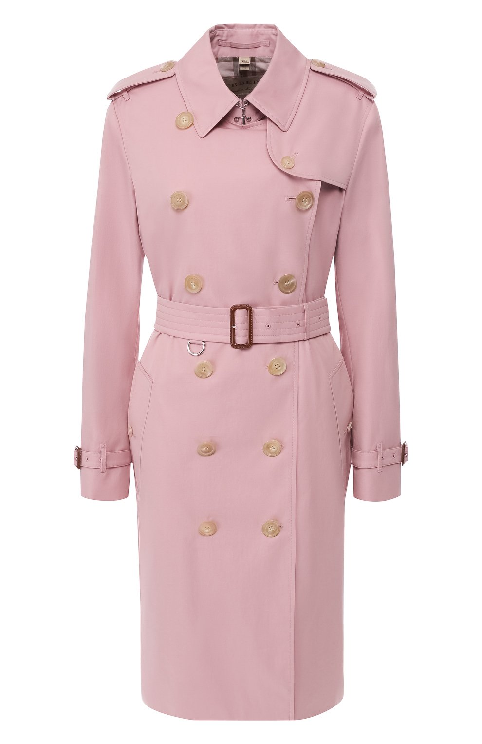Хлопковый тренч kensington BURBERRY светло-розового цвета по цене 260000 руб., арт. 8003525, фото 1 Хлопковый тренч kensington BURBERRY, арт. 8003525, фото 1