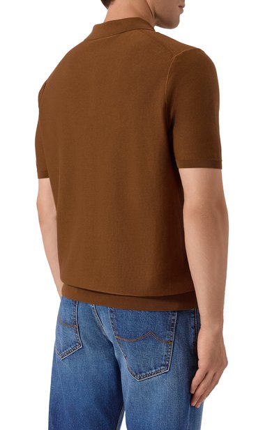 Хлопковое поло BOSS, арт. 50543149, фото 4