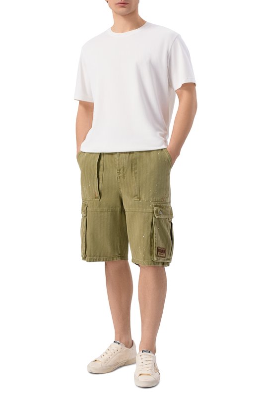Хлопковые шорты Ksubi MSP26WA009 Хаки  MSP26WA009 Фото 2