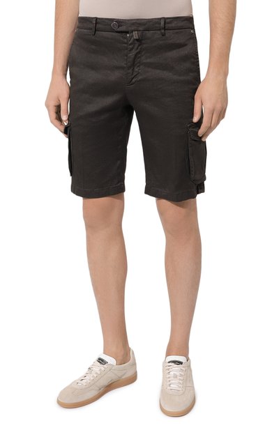 Шорты изо льна и хлопка KITON, арт. UFPPBK0604D, фото 3