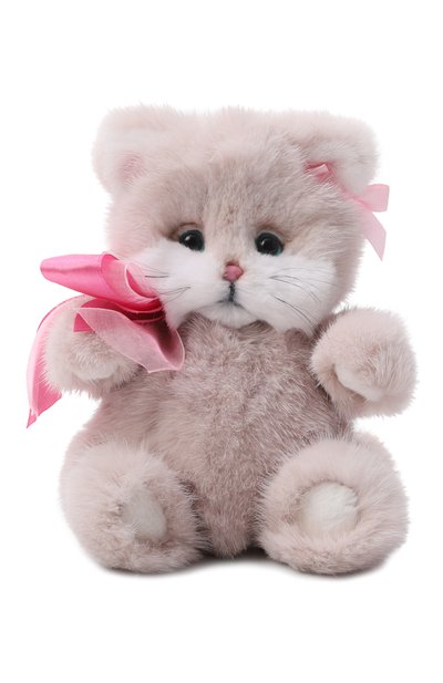 Мягкая игрушка из норки котик тедди CAROLON, арт. МИ-25-В-001-10